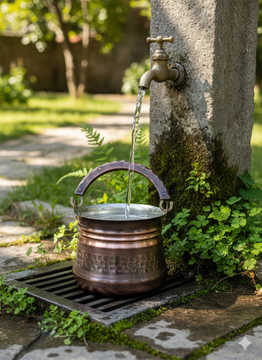 Медно менче - 0.800 мл. Котле медно Менче за сватба/ П