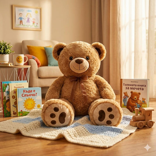 043129 Голямо мече с панделка 140 см