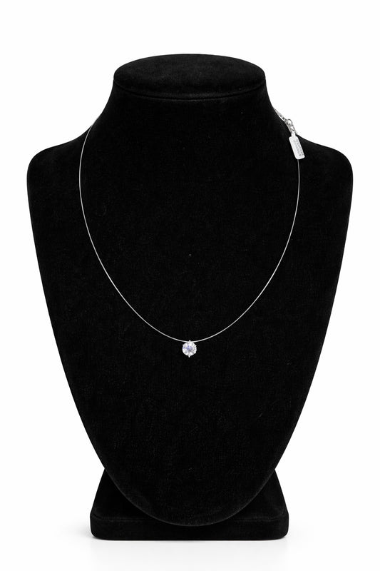 0483 Сребърно колие с корда