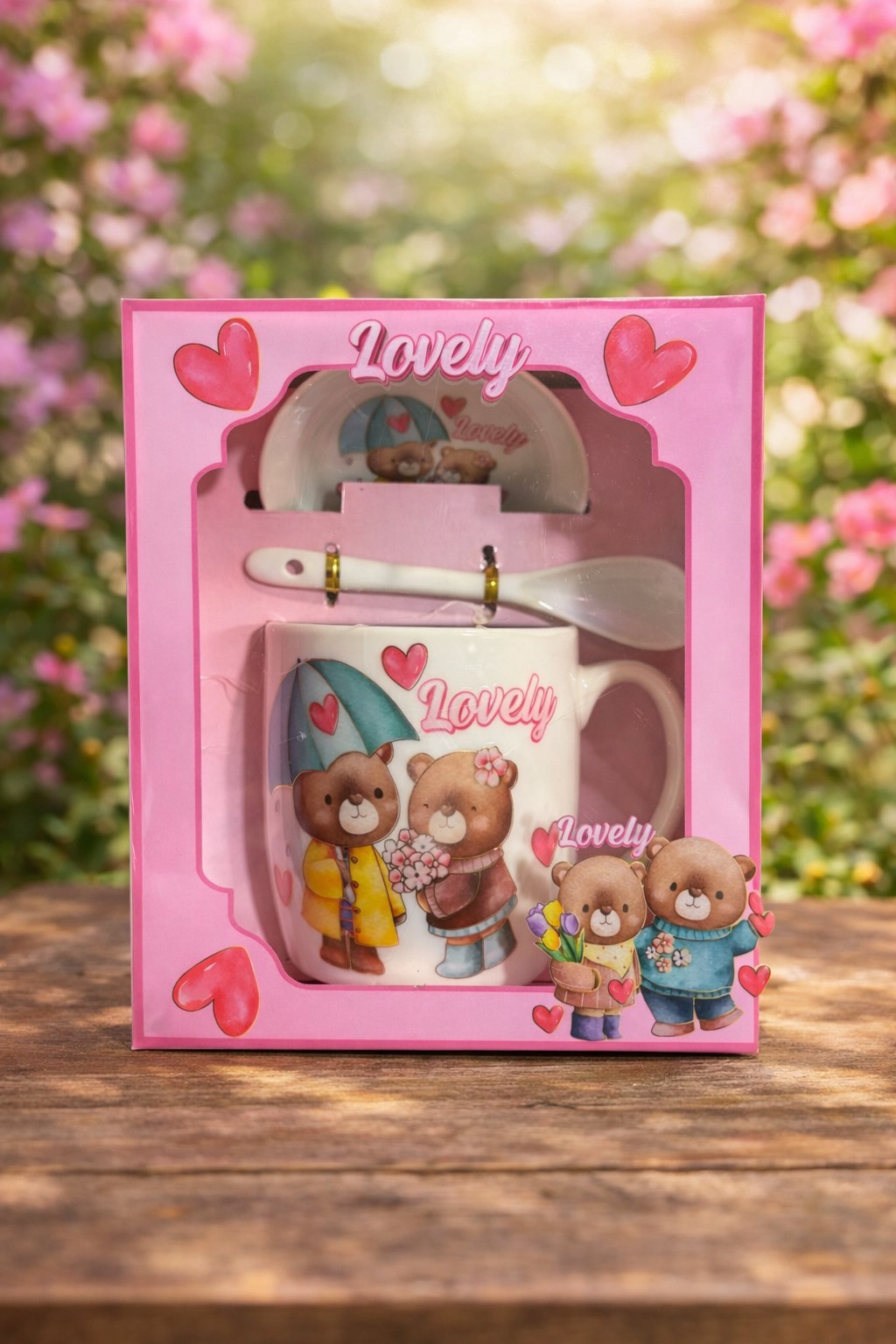 026496 Чаша+ чини+лъжичка /4 модела