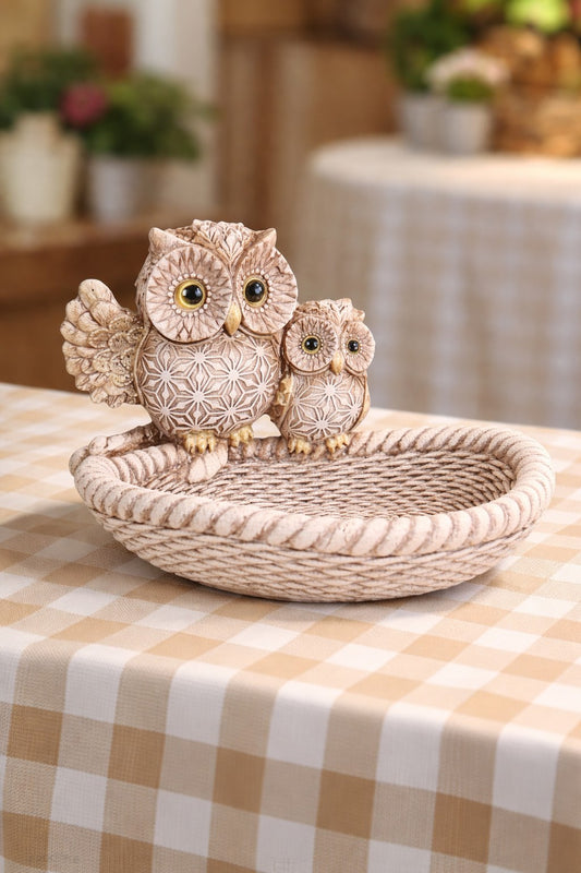 81035790 Декоративно плато - Две бухалчета