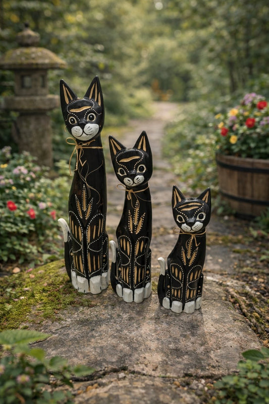 7101003 Котки 3-ка от дърво Модел B Продават се по единично.