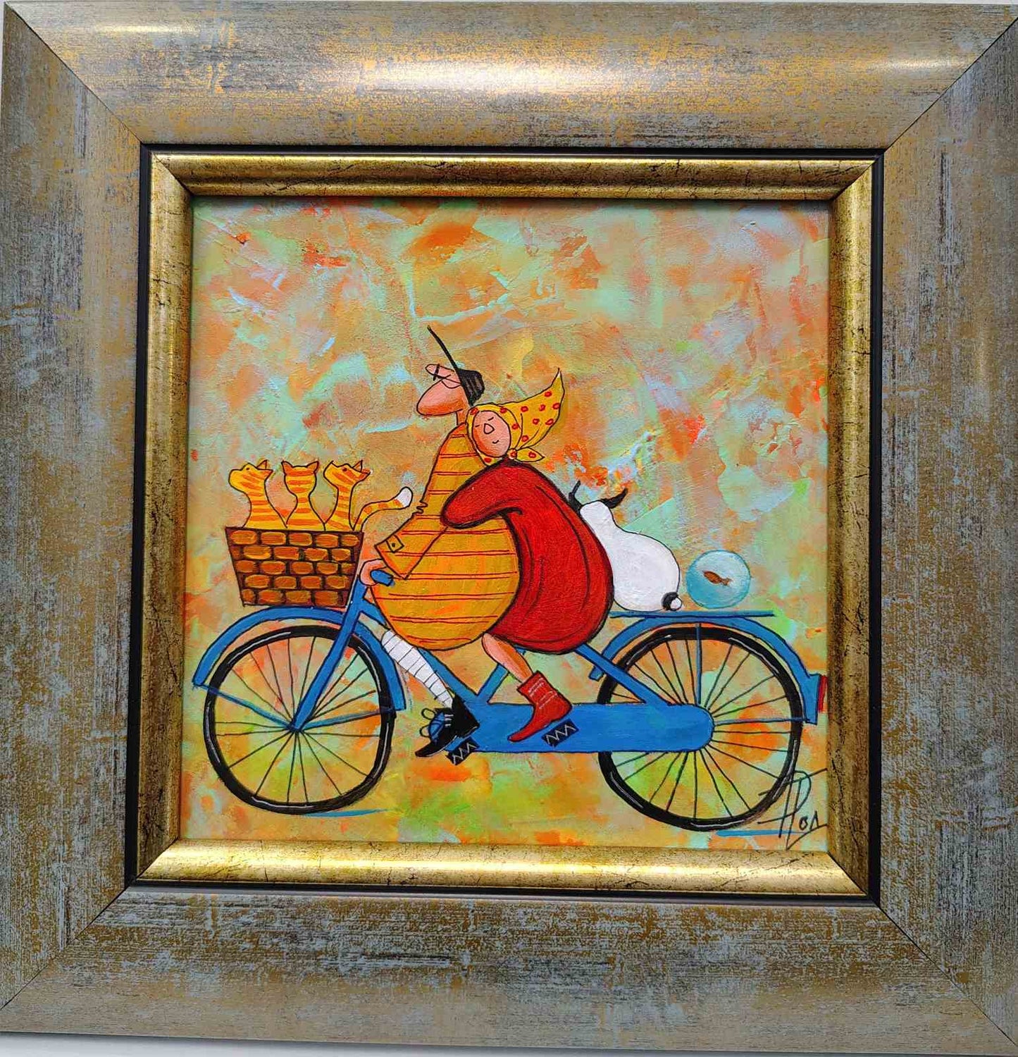 2008 Картина- Разходка с котки