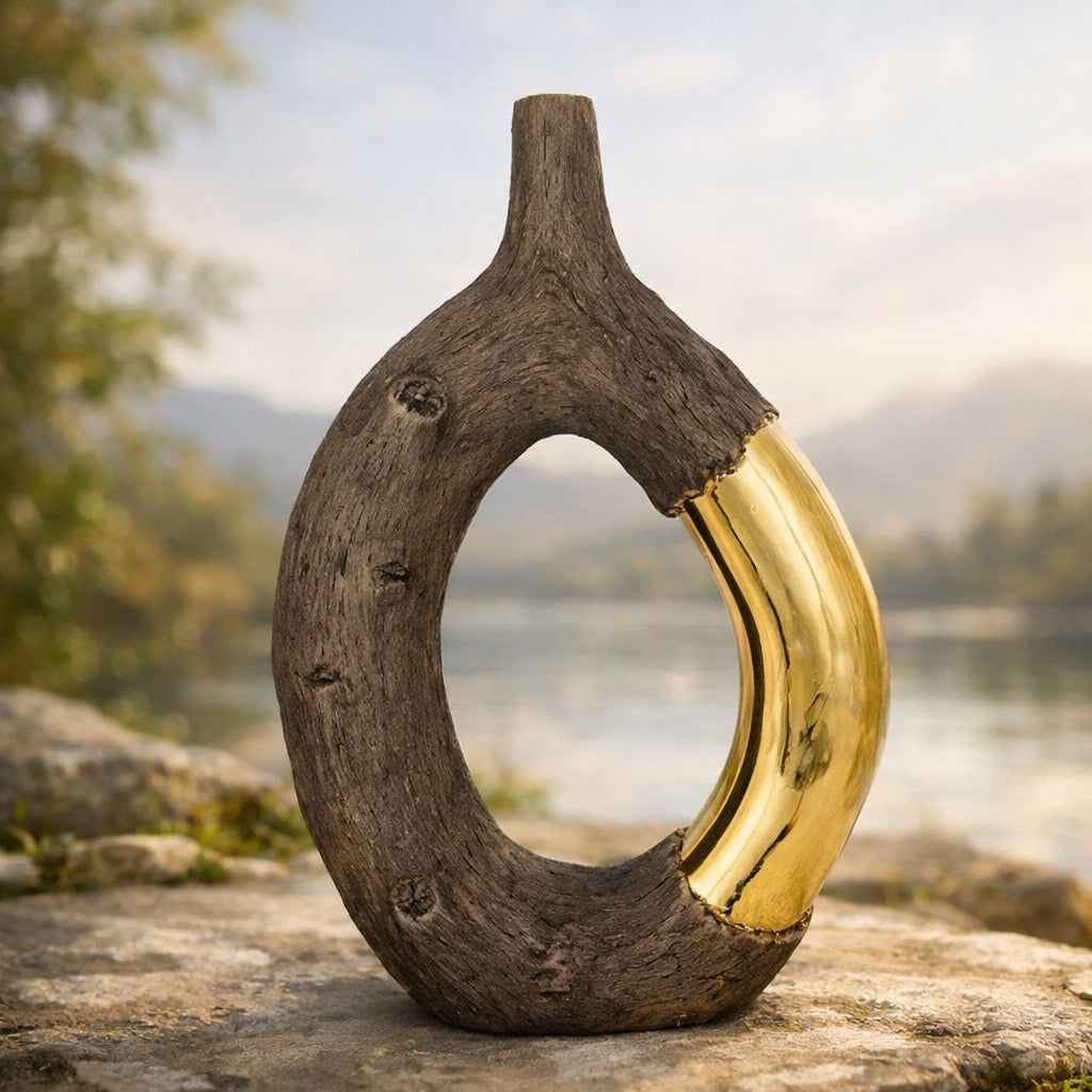 7-752-20122: ВАЗА, КЕРАМИКА, КАФЯВО И ЗЛАТНО