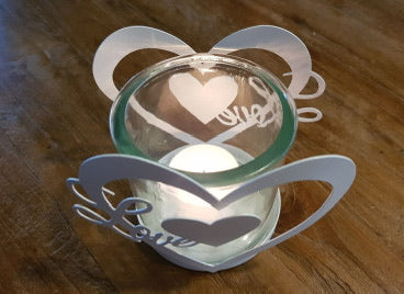 1230197 Свещник сърце