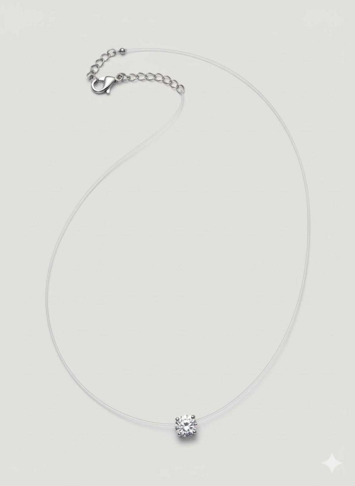 0504 Сребърно колие с корда