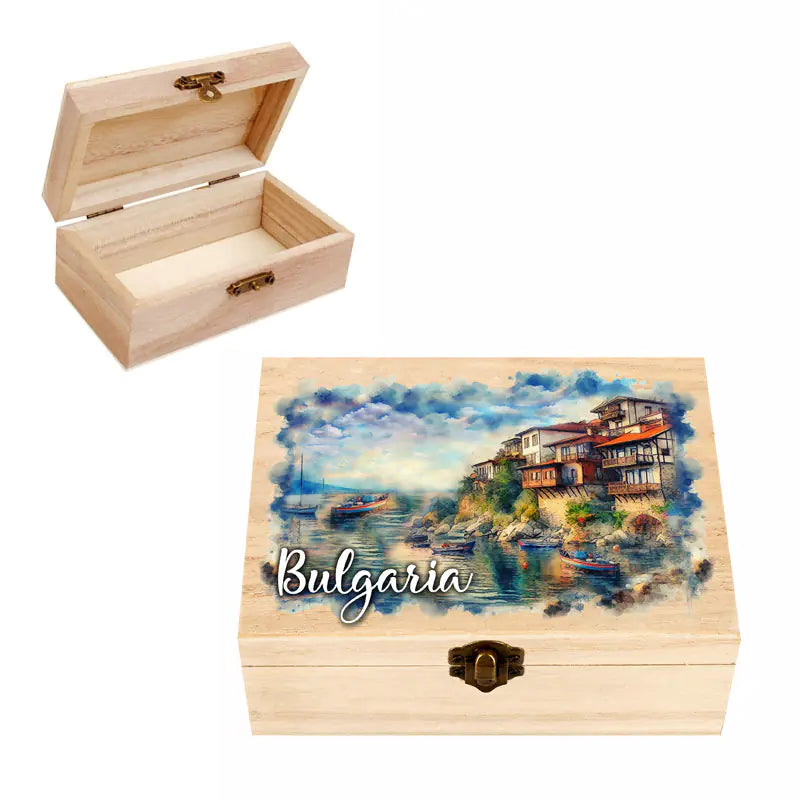 100510-4 Кутия "България" /дърво/