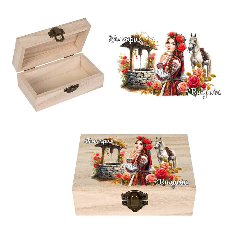 100878-1 Кутия "България" /дърво/