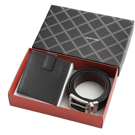 SFS-028M Комплект от портфейл и колан Silver Flame