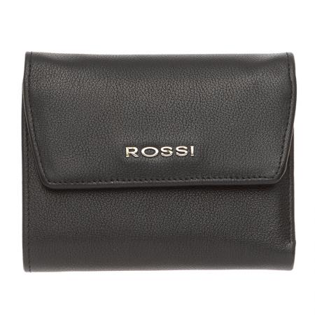 RSC0936: Дамско портмоне цвят черен - ROSSI