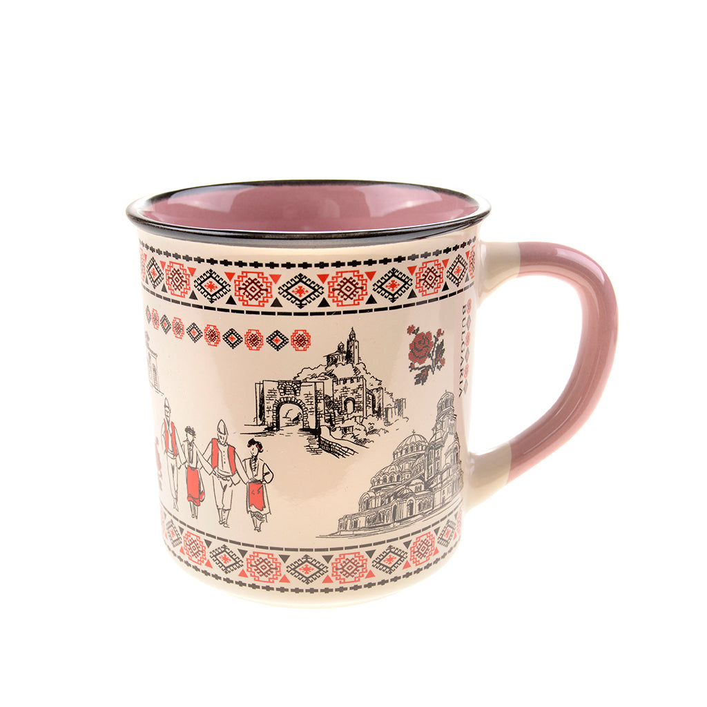 0200681 Сувенирна чаша с изгледи от България