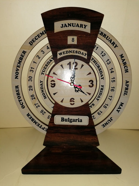 Часовник вечен календар-стенен и настолен