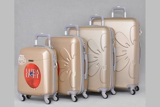 Suitcase ABS 8081 with flower