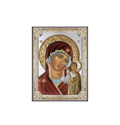 691015197258 : Икона 8 x 11 Богородица сребро 999 31177-D