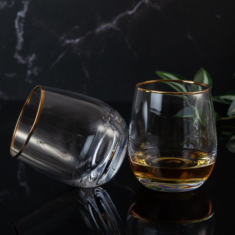 78033496 Комплект чаши за уиски от серията Златен кант - 360мл