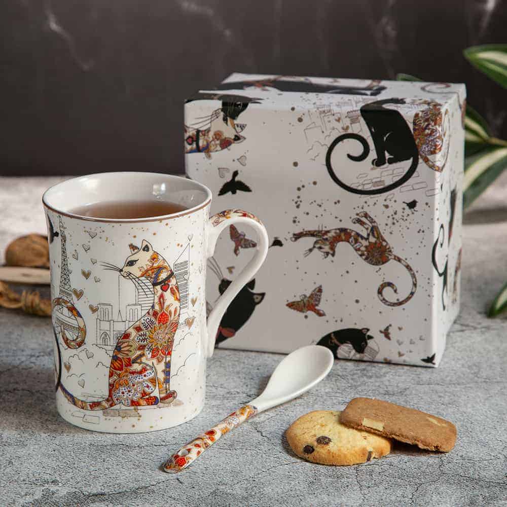 79029140 Подаръчна чаша от серията Котките с лъжичка - 300мл