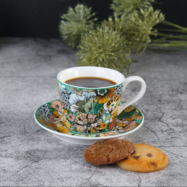 79035006 Set of two cups with saucers - Floral Breeze 100ml