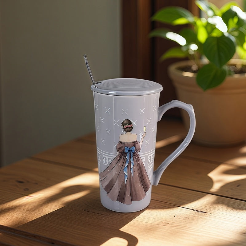 79035647 Gift cup with spoon - Princess 350ml