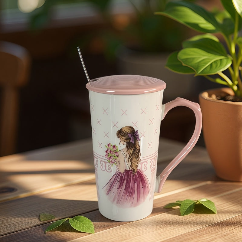 79035647 Gift cup with spoon - Princess 350ml