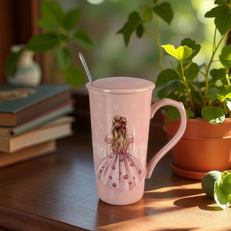 79035647 Gift cup with spoon - Princess 350ml