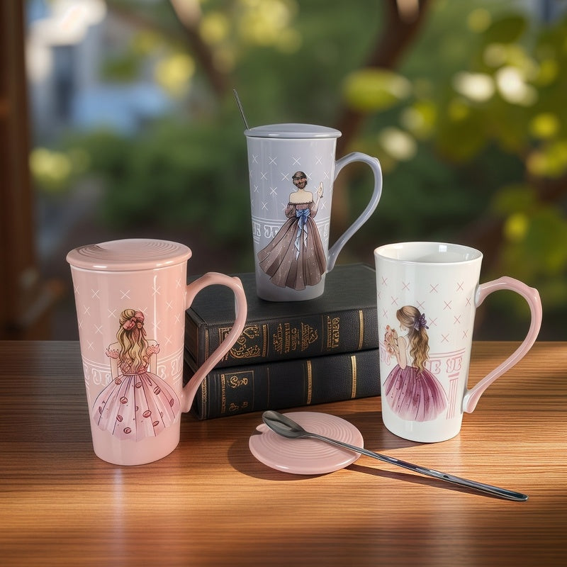 79035647 Gift cup with spoon - Princess 350ml