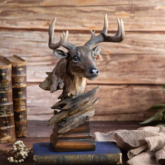 Decorative statuette small deer head