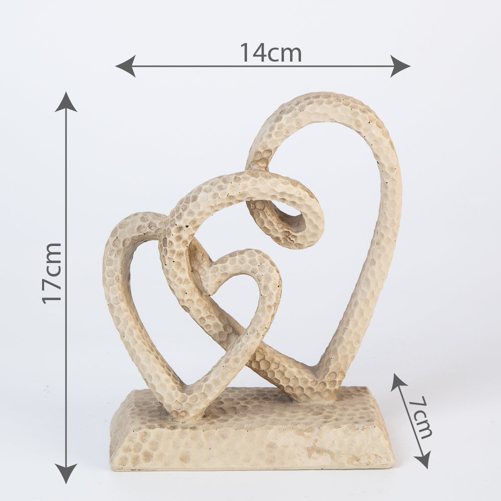 Decorative figurine - Intertwined hearts