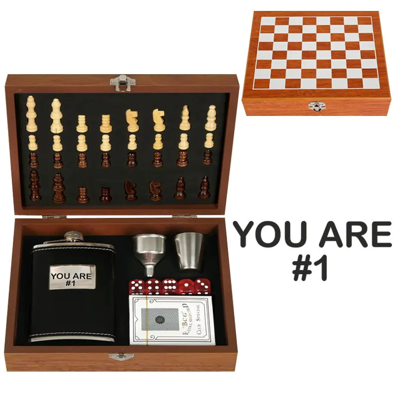 85102-1 : "I'm Just Drinking..." Chess Set with Accessories