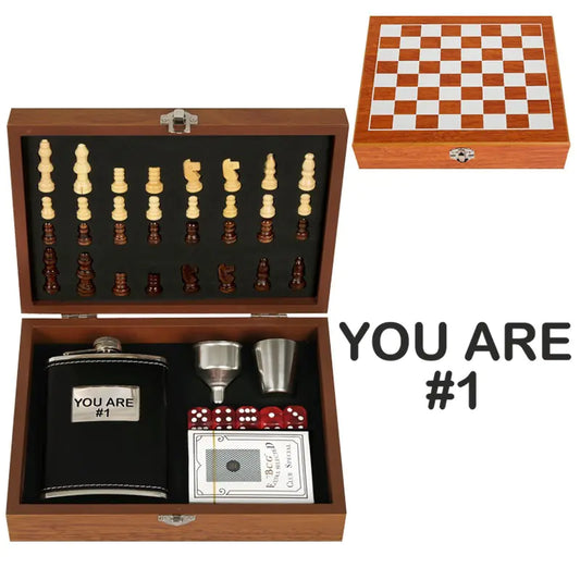 85102-1 : "I'm Just Drinking..." Chess Set with Accessories