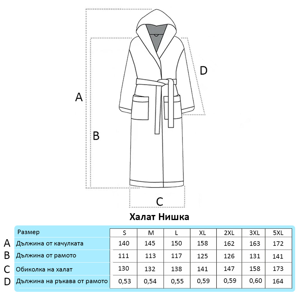 Bathrobe thread - Denim - men's