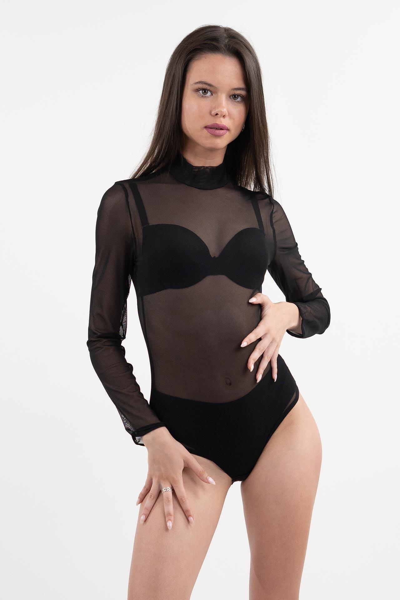 10BB Women's long-sleeved seal bodysuit with bikini top