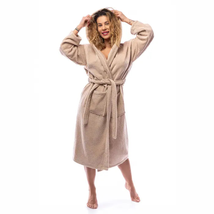 Elegance Bathrobe - Cappuccino - women's