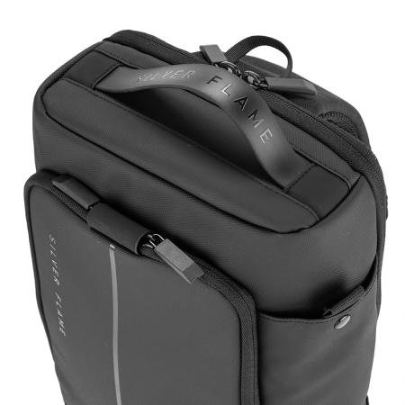 K013-1: Мъжка раницa през рамо Silver FLAME