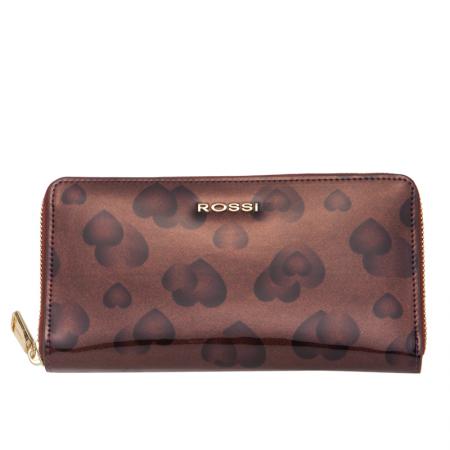 RSC0422: Дамско портмоне цвят Лилаво със сърца - ROSSI