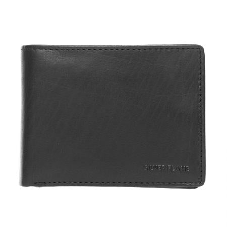 SFT0302: Men's black wallet SILVER FLAME - Buffalo collection