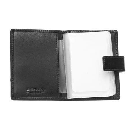 SFG12406: SILVER FLAME business card holder - black