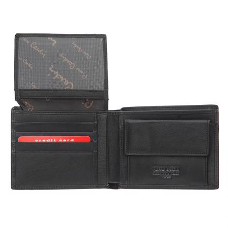 PCL02037: Мъжки черен портфейл с ембосинг емблема