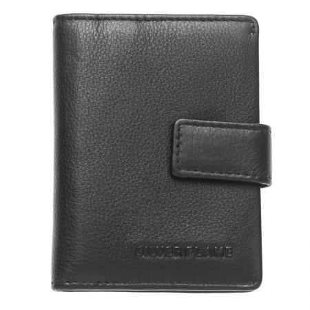 SFG12402: SILVER FLAME business card holder - black