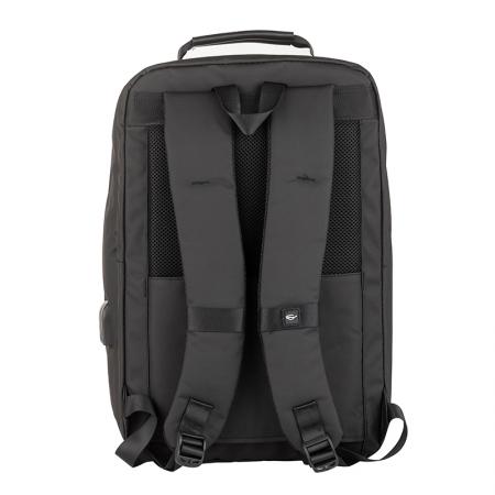 PCL214B: Pierre Cardin Men's Black Backpack