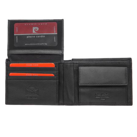 PCL02001: Мъжки портфейл черен мат с отделения