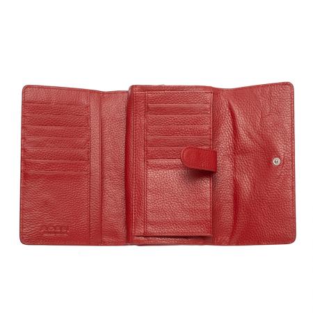 RSC3420: Дамско портмоне цвят червен с цветя - ROSSI