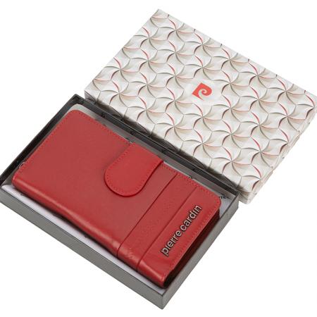 PCL315R: Дамско червено портмоне Pierre Cardin