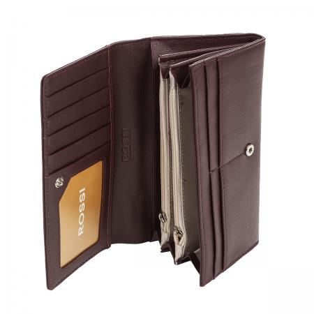 RSC0141: Дамско портмоне цвяр патладжан - ROSSI