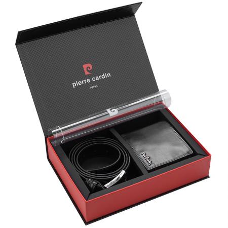 PCS114 Men's wallet and belt set Pierre Cardin