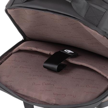 PCL214B: Pierre Cardin Men's Black Backpack