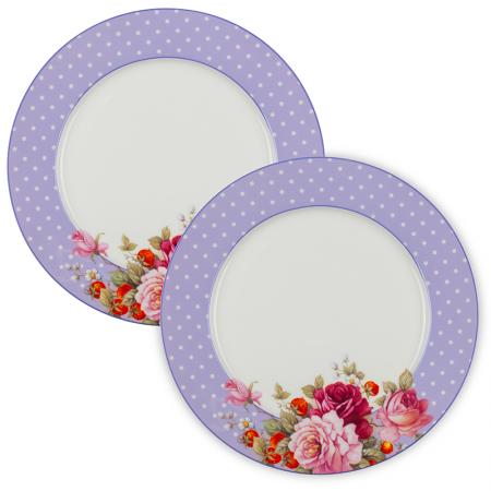 Pearl set 2 pcs. purple plates - 26 cm