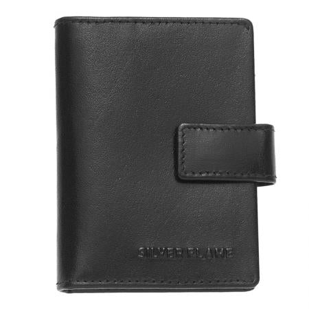 SFG12406: SILVER FLAME business card holder - black