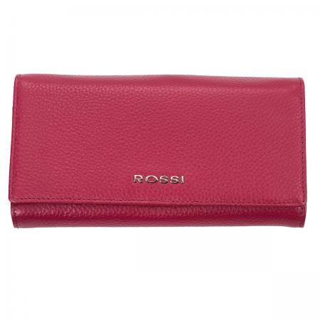 RSC0210: Дамско портмоне цвят Малина Шагрен ROSSI