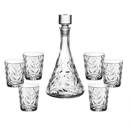 621713: LAURUS Set bottle + 6 liqueur glasses