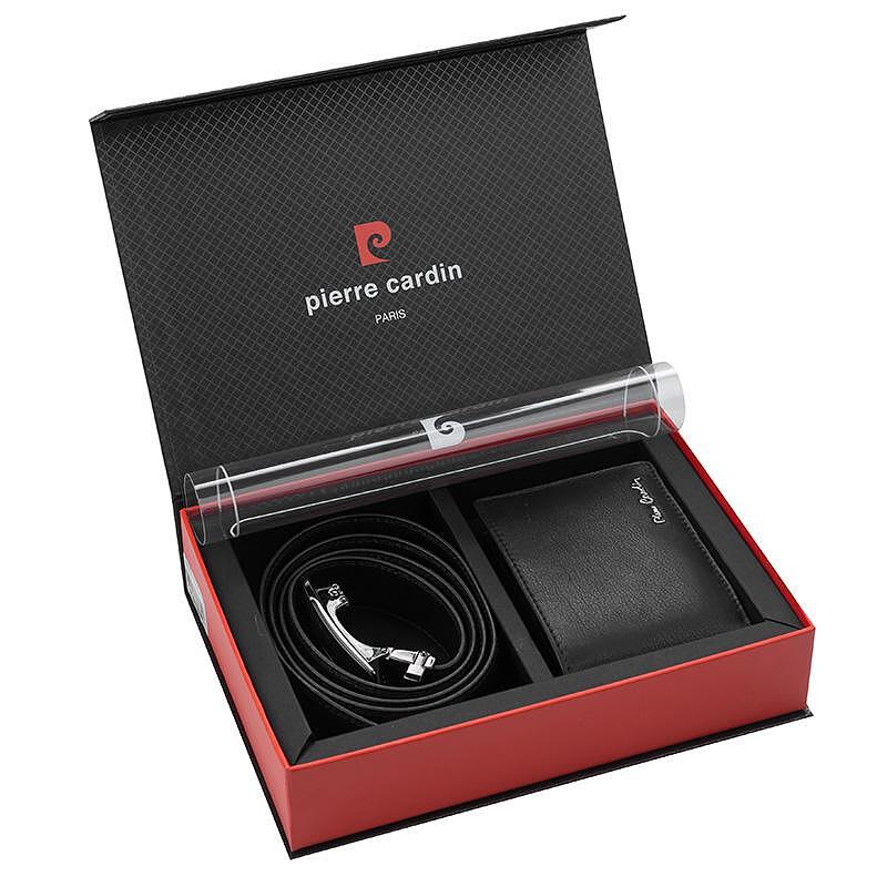 PCS116 XL/130cm. Men's wallet and belt set Pierre Cardin